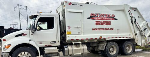 A Ditzfeld garbage truck