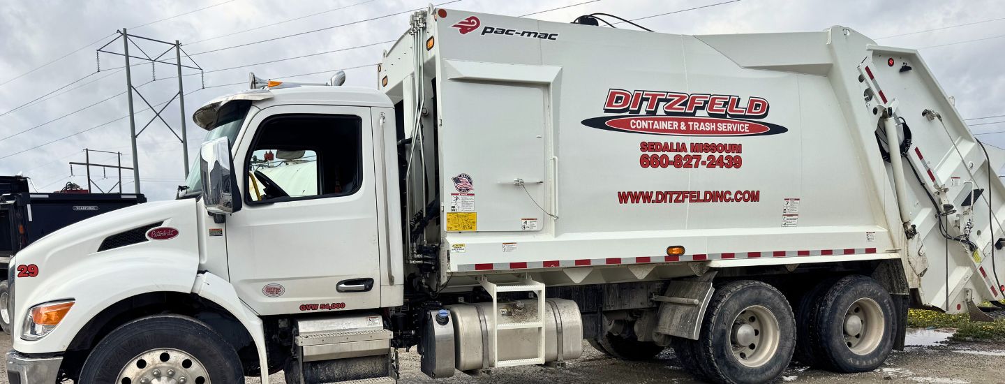 A Ditzfeld garbage truck